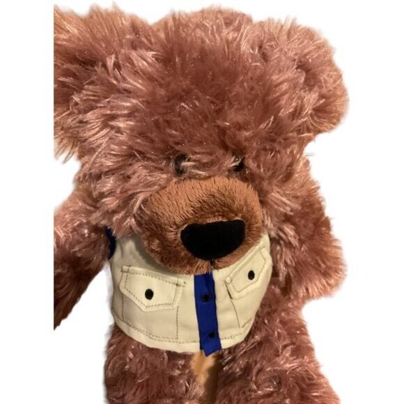 United Airlines Build-A-Bear Workshop Teddy Bear With Vest 12" Plush Polyester F - Picture 8 of 8